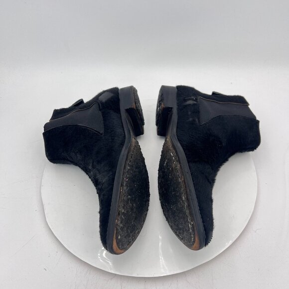 Adiev Paris Women Size 8 Black Suede Pull On Side Elastic Ankle Chelsea Boot - Picture 10 of 16